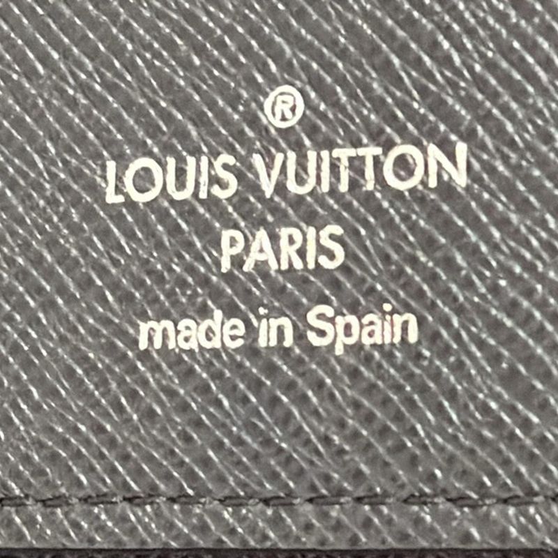 Louis Vuitton Wallet Taiga Zippy Vertical Ardoise Round