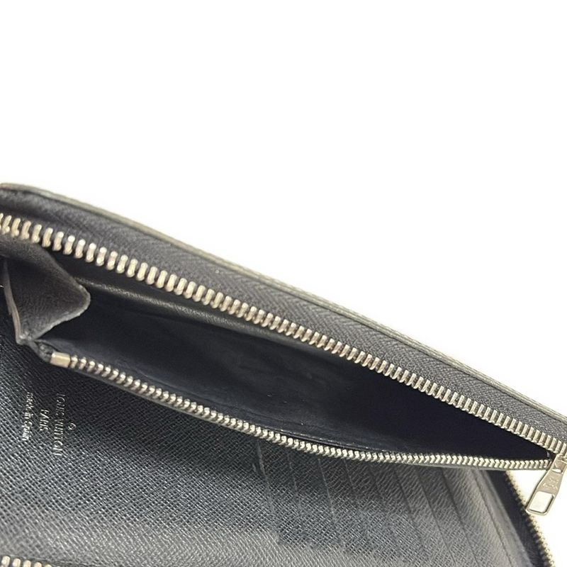 Louis Vuitton Wallet Taiga Zippy Vertical Ardoise Round