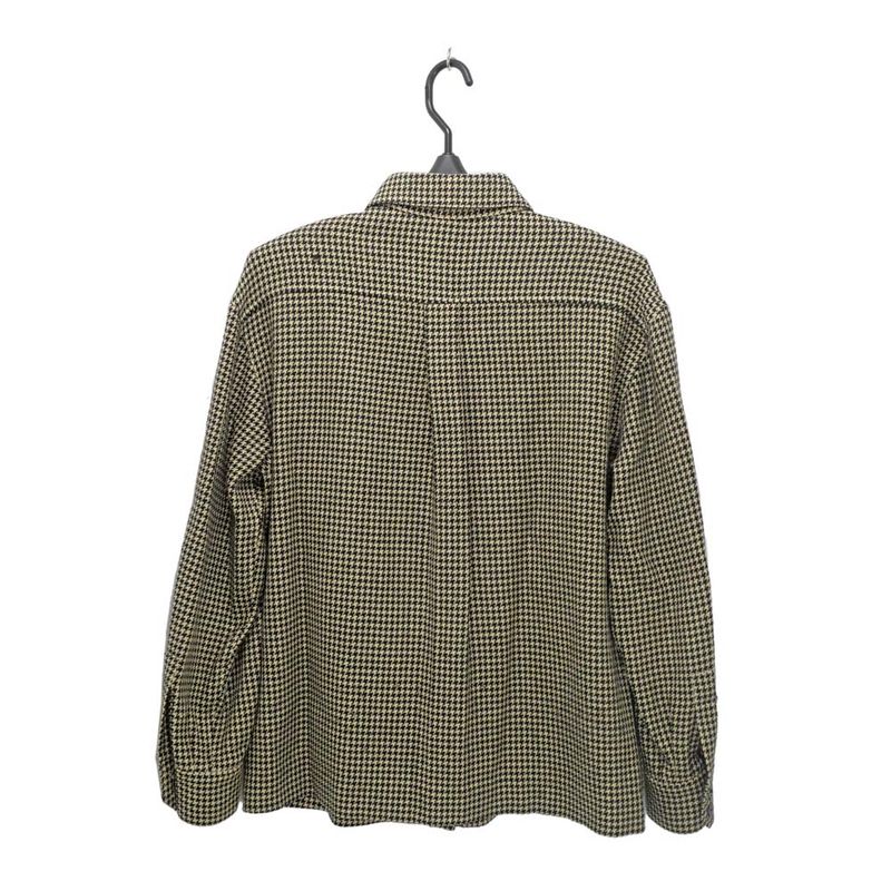 Chanel Houndstooth Shirt Beige Black 34 99C