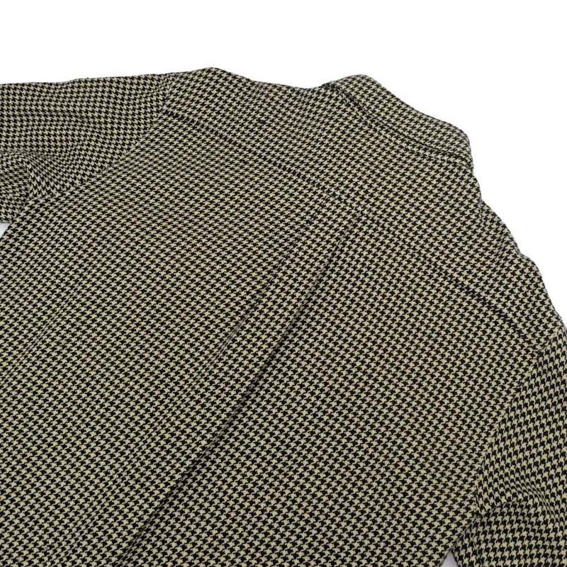 Chanel Houndstooth Shirt Beige Black 34 99C