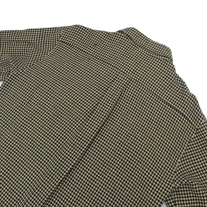 Chanel Houndstooth Shirt Beige Black 34 99C