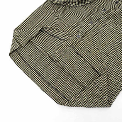 Chanel Houndstooth Shirt Beige Black 34 99C