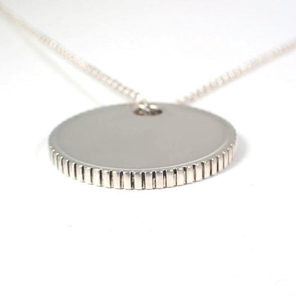 Tiffany & Co. 925 Coin Edge Pendant Necklace