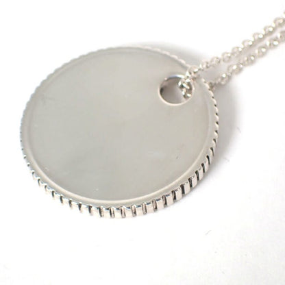 Tiffany & Co. 925 Coin Edge Pendant Necklace