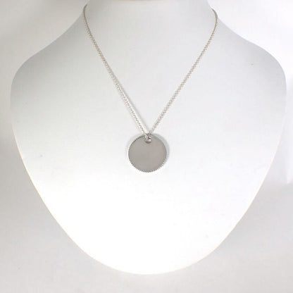 Tiffany & Co. 925 Coin Edge Pendant Necklace