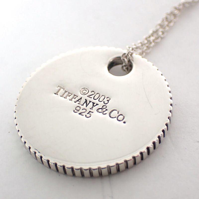 Tiffany & Co. 925 Coin Edge Pendant Necklace
