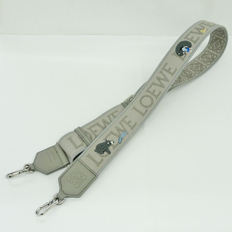 Loewe Shoulder Strap Suna Fujita Animal Anagram Gray