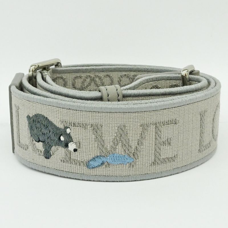 Loewe Shoulder Strap Suna Fujita Animal Anagram Gray