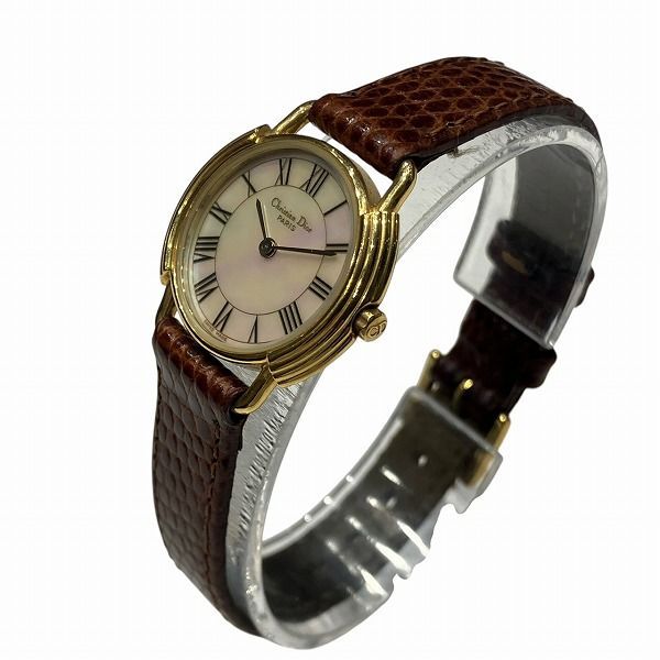 Dior Quartz Watch Leather White