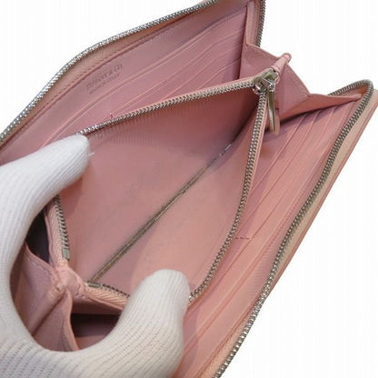 Tiffany & Co. Return to Large Zip Wallet Pink Leather
