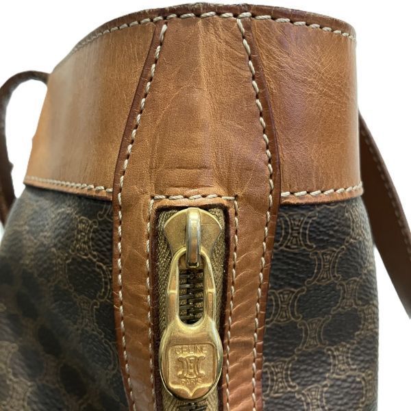 Celine Macadam Pattern Leather Tote