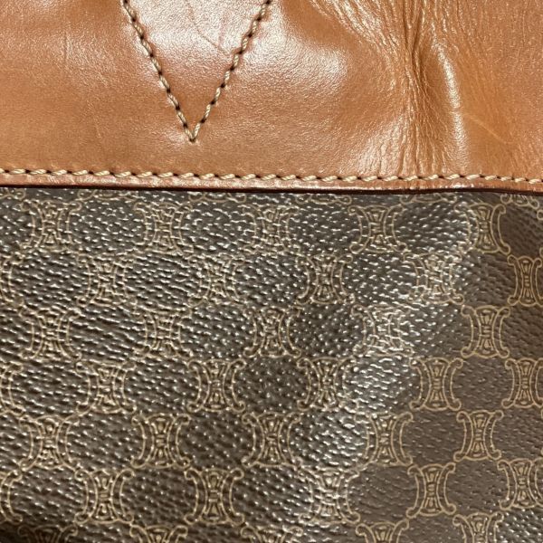 Celine Macadam Pattern Leather Tote