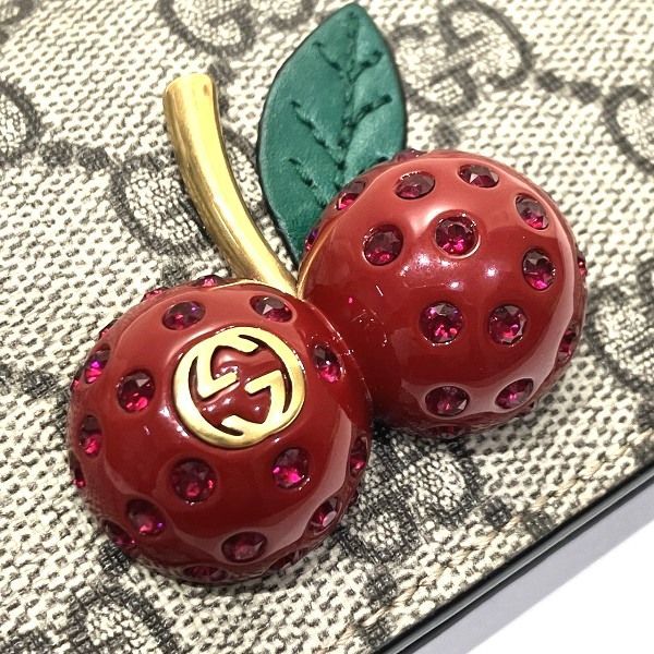 Gucci GG Supreme Cherry Bifold Wallet