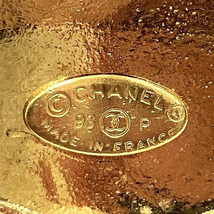Chanel Quilted CC Logo Vintage Brooch