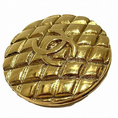 Chanel Quilted CC Logo Vintage Brooch