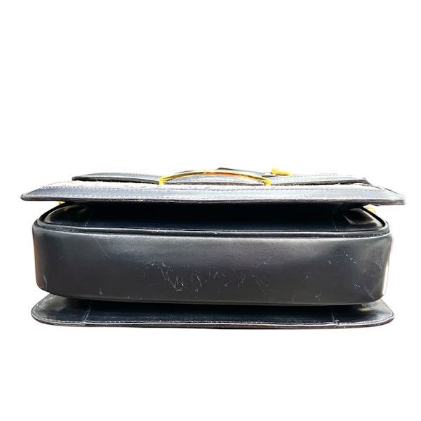 Celine Macadam Gray Leather Shoulder Bag