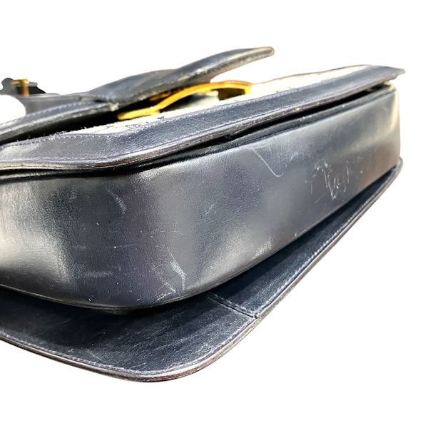 Celine Macadam Gray Leather Shoulder Bag