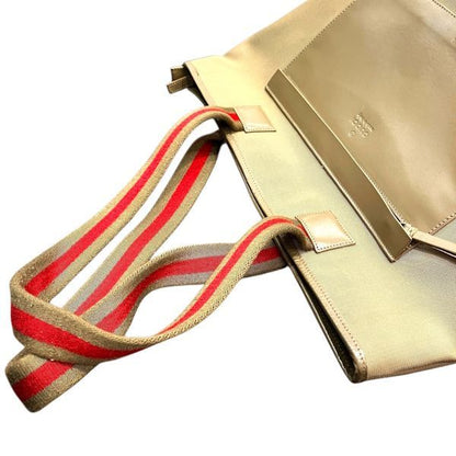 Gucci Khaki Leather Tote