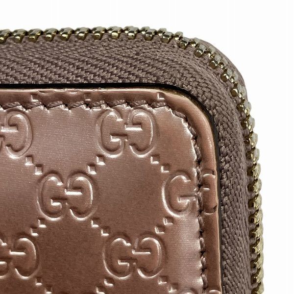 Gucci Micro Guccissima Pink Pearl Enamel Wallet
