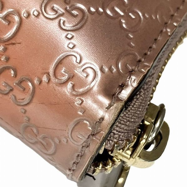 Gucci Micro Guccissima Pink Pearl Enamel Wallet