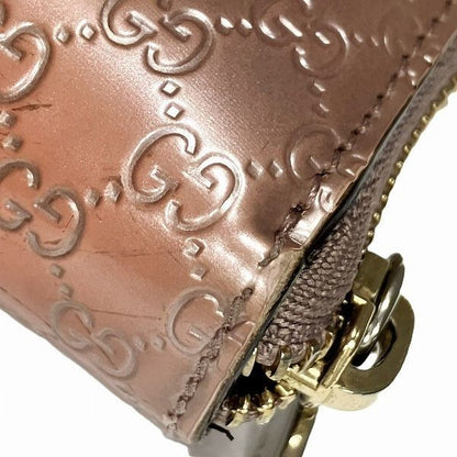 Gucci Micro Guccissima Pink Pearl Enamel Wallet