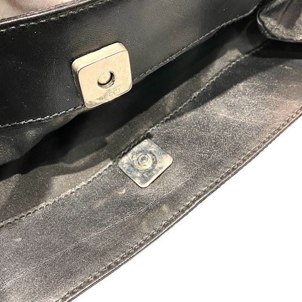 Gucci GG Black Leather Tote
