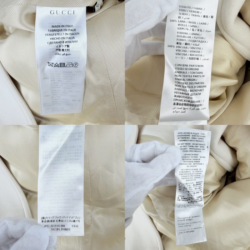 Gucci Coat Long Interlocking Spring Autumn