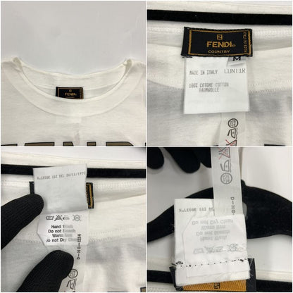 Fendi 1000% Pure Luxe Logo T-Shirt M White