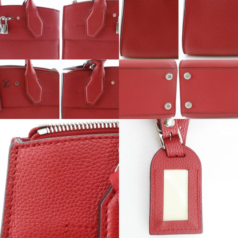 Louis Vuitton City Steamer PM 2-Way Shoulder Ca Furuge Red Handbag
