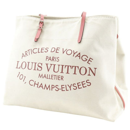 Louis Vuitton Cabas MM Summer Collection Canvas Corail Ivory Pink