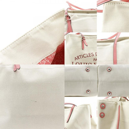 Louis Vuitton Cabas MM Summer Collection Canvas Corail Ivory Pink
