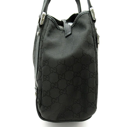Gucci Abbey Tote GG Nylon Leather Black