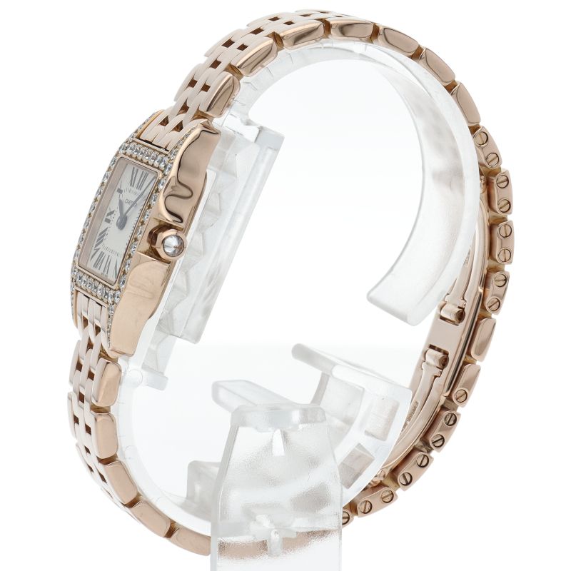 Cartier Santos de Moiselle SM Watch Diamond Bezel Box Repair