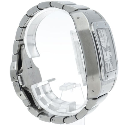 Cartier Santos 100 Watch LM SS White Polished