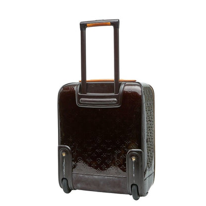 Louis Vuitton Monogram Vernis Pegase 45 Travel Bag Suitcase Amarante