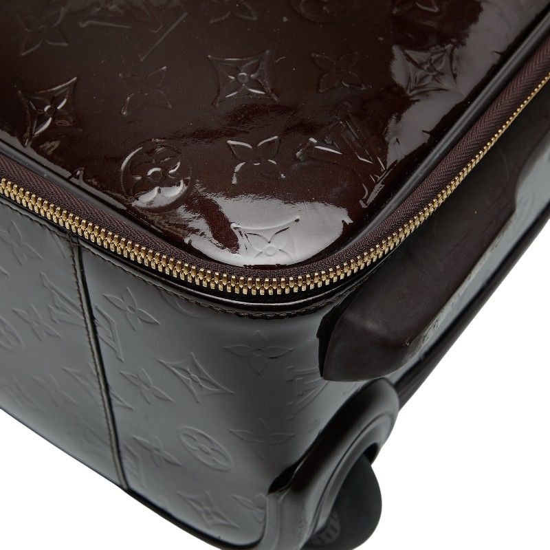 Louis Vuitton Monogram Vernis Pegase 45 Travel Bag Suitcase Amarante