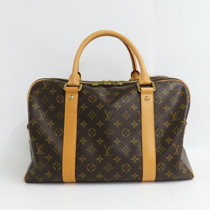 Louis Vuitton Carrier Monogram Boston Bag Brown Gold