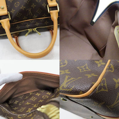 Louis Vuitton Carrier Monogram Boston Bag Brown Gold