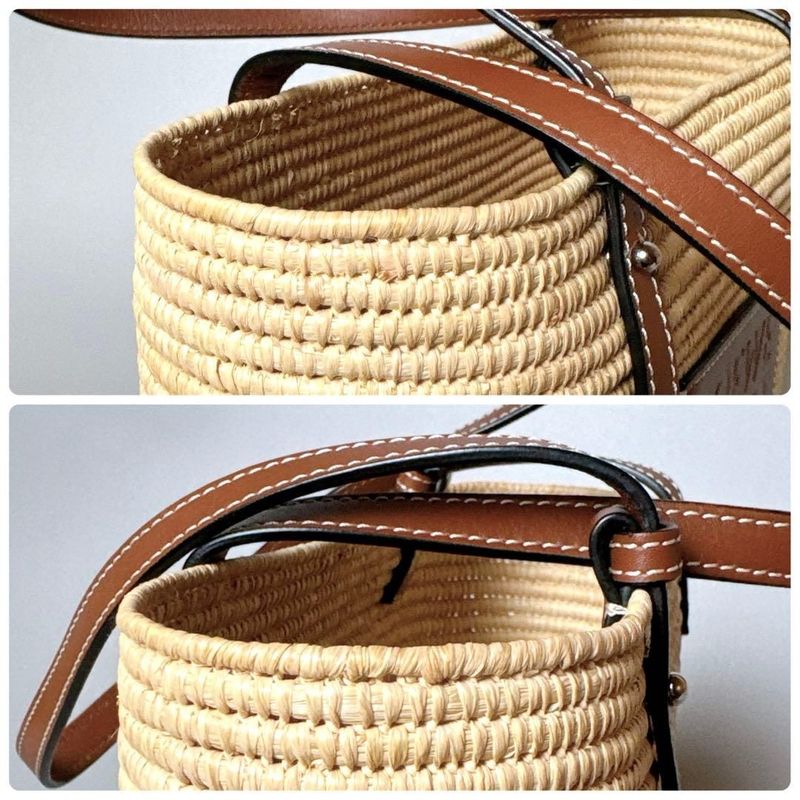 Loewe Square Basket Anagram Tote