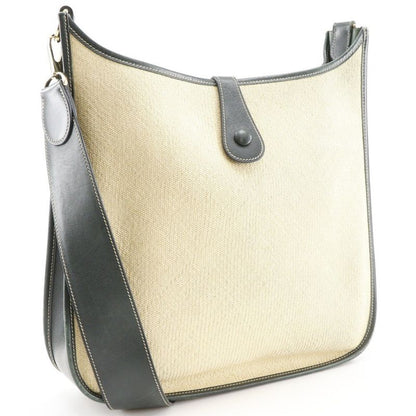 Hermes Evelyne 1 GM Straw Beige Green Shoulder Bag