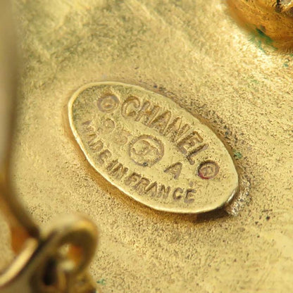 Chanel Earrings CC Logo Gold Plated