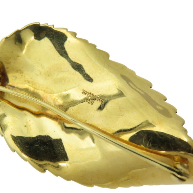 Tiffany & Co. Leaf 18K Yellow Gold 750 Brooch