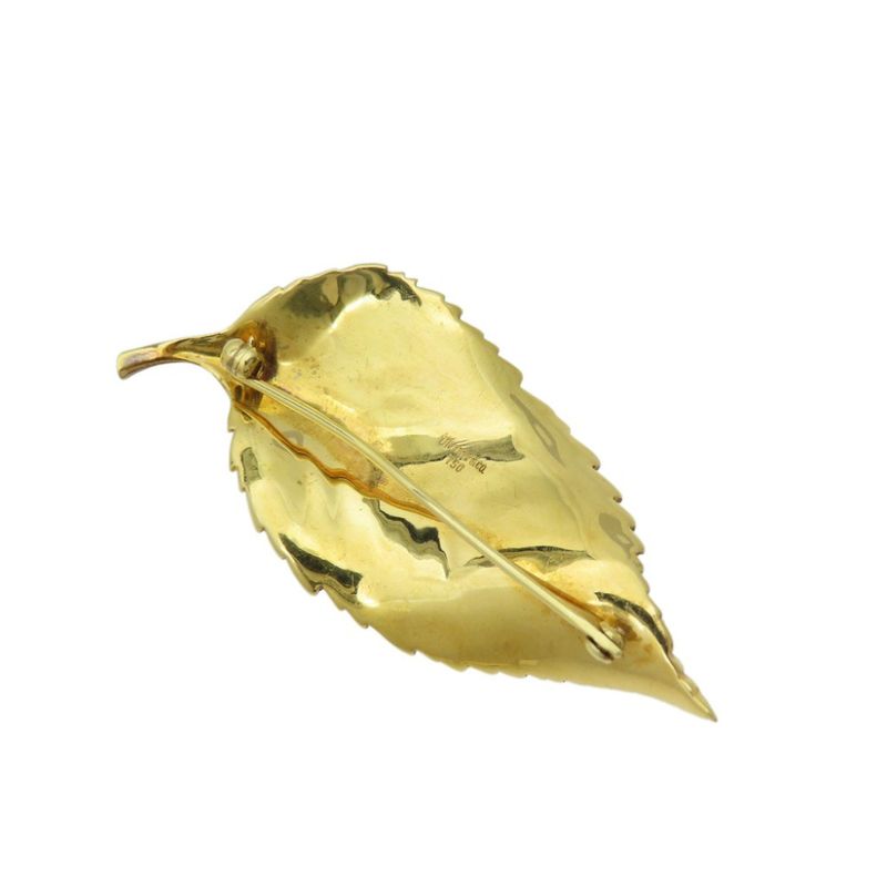 Tiffany & Co. Leaf 18K Yellow Gold 750 Brooch
