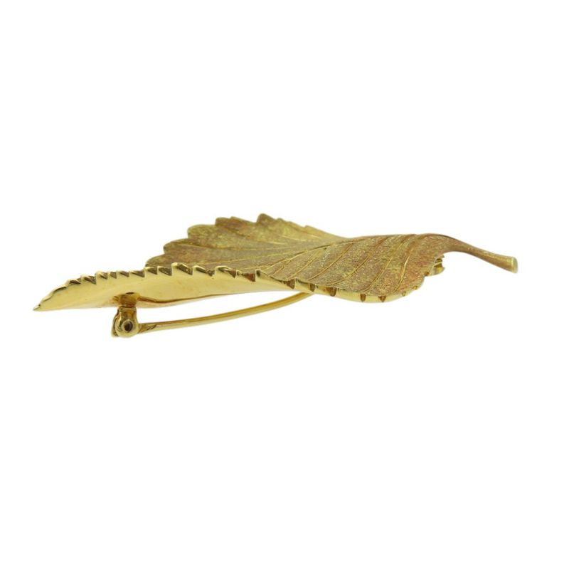 Tiffany & Co. Leaf 18K Yellow Gold 750 Brooch