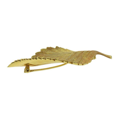 Tiffany & Co. Leaf 18K Yellow Gold 750 Brooch