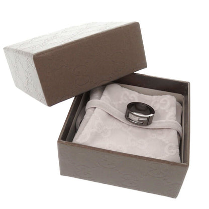 Gucci Cutout Gunmetal Ring
