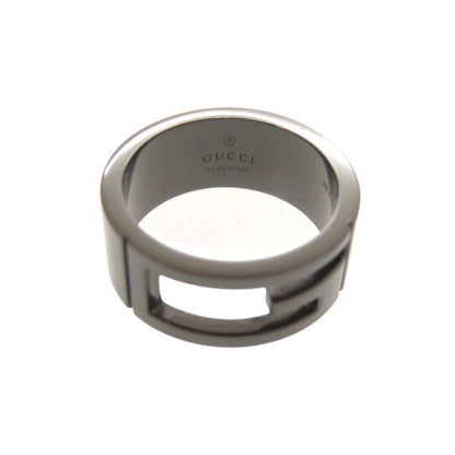 Gucci Cutout Gunmetal Ring