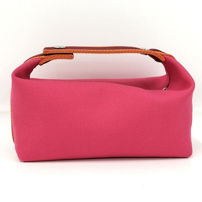 Hermes Bric-a-Brac PM Handbag Pouch Canvas Pink