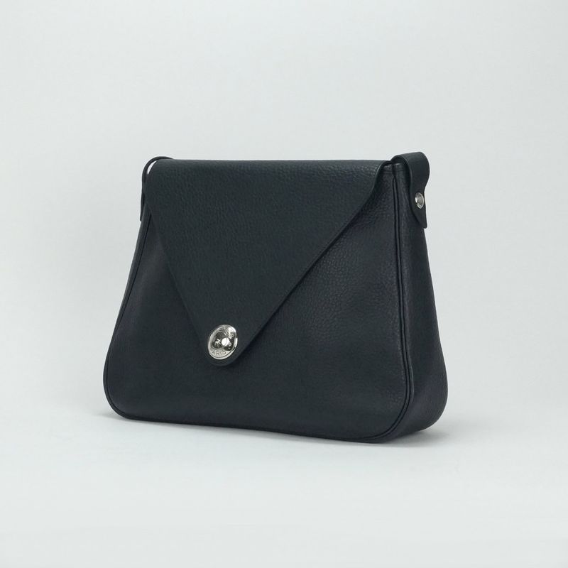 Hermes Christine 35 Shoulder Bag Buffalo Blue Obscure