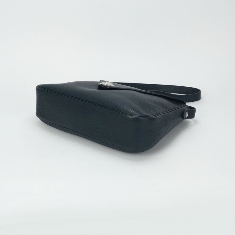 Hermes Christine 35 Shoulder Bag Buffalo Blue Obscure